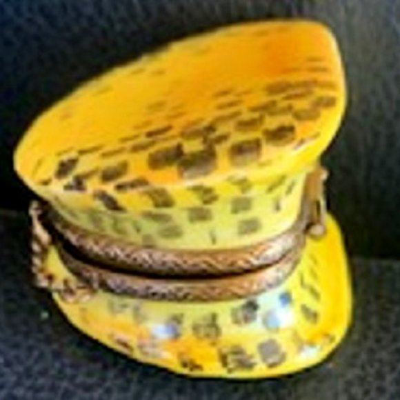 Limoges Leopard Purse Shoe Porcelain Trinket Box - Picture 2 of 6
